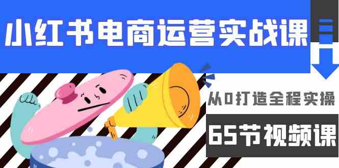 （9724期）小红书电商运营实战课，​从0打造全程实操（65节视频课）-清欢网创